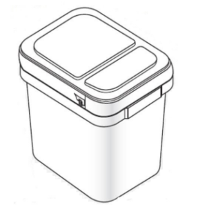 3 Gallon Rectangle Container Pail